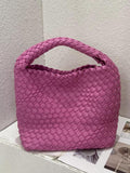 Momentlover Woven Solid Color Handbags Bags