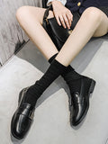 Momentlover Square-Toe Shallow Cut Loafers