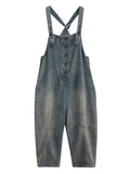 Momentlover Original Solid Elasticity Denim Jumpsuits