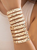Momentlover Solid Color Hollow Geometric Bracelet Accessories