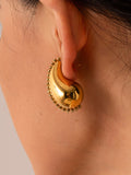 Momentlover Rhine Stones Geometric Earrings Accessories