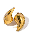 Momentlover Rhine Stones Geometric Earrings Accessories