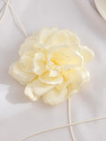 Flower Shape Lace-up Dainty Necklace Accessories