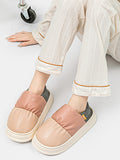 Momentlover Casual Non-Slip Keep Warm Waterproof Flat Shoes
