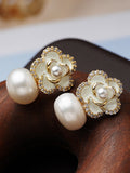 Momentlover Flower Shape Earrings Accessories