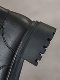 Momentlover Split-Joint Round-Toe Rivet Lace-Up Dr. Martens Boots Boots