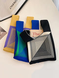 Momentlover Casual Knitting Printed Bags Accessories Handbags