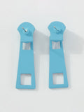 Momentlover Casual Solid Color Earrings Accessories