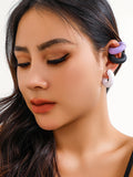 Momentlover Solid Color Geometric Ear Clip