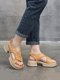 Momentlover Open Toe Sandals Platform Shoes