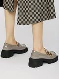 Momentlover Split-Joint Round-Toe Loafers