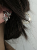 Momentlover Retro Simple Rose Ear Clips Earrings Accessories