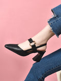 Momentlover Closed-Toe Casual Pumps Shoes Sandals