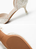 Momentlover Shiny Rhinestone Pumps