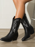 Momentlover Split-Joint Pointed-Toe Pumps Boots