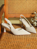 Momentlover Solid Color Sandals Pumps