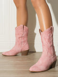 Momentlover Split-Joint Pointed-Toe Pumps Boots
