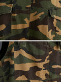 Momentlover Original Camouflage Elasticity Harem Denim Overalls