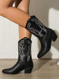 Momentlover Split-Joint Pointed-Toe Pumps Boots