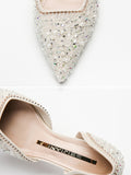 Momentlover Shiny Rhinestone Pumps