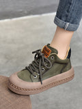 Momentlover Tied Round-Toe Shoes Booties