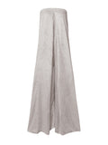 Momentlover Casual Wide Leg Strapless Solid Color Tube Jumpsuits