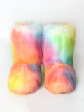 Momentlover Round-Toe Keep Warm Colorful Boots