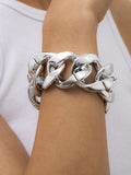 Momentlover Punk Chains Hollow Bracelet Accessories