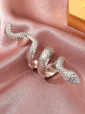 Momentlover Solid Color Snake Shape Rings Accessories