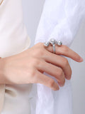 Momentlover Geometric Star Shape Rings Accessories