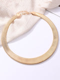 Solid Color Snake Chain Adjustable Necklaces Accessories