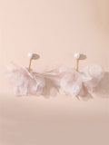 Momentlover Three-Dimensional Flower Drop Earrings