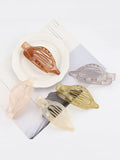 Momentlover Solid Color Hollow Geometric Hair Clips