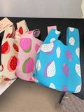 Momentlover Woven Contrast Color Handbags Bags