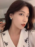 Momentlover Vintage Asymmetric Sun Moon Shape  Earrings