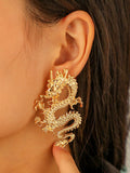 Momentlover Solid Color Animal Shape Drop Earrings