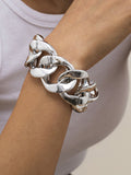 Momentlover Punk Chains Hollow Bracelet Accessories