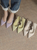 Momentlover Solid Color Sandals Pumps