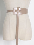 Momentlover Solid Color Asymmetric Belts