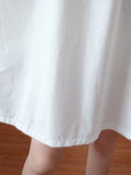 Momentlover Original Solid Lace Split-Side Short Sleeve A-Line Mini Dress