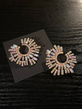 Momentlover Statement Multi-Colored Rhinestone Earrings Accessories