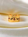 Momentlover Rhine Stones Adjustable Rings Accessories