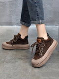 Momentlover Tied Round-Toe Shoes Booties