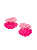 Momentlover Geometric Contrast Color Drop Earrings