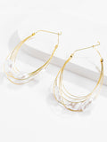 Momentlover Normcore Tasseled Pearl Ear-Ring