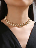 Solid Color Geometric Necklaces Accessories