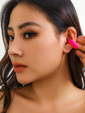 Momentlover Solid Color Geometric Ear Clip