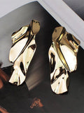 Momentlover Solid Color Geometric Drop Earrings