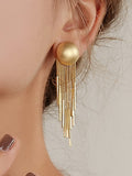 Momentlover Original Creation Tasseled Geometric Earrings Accessories