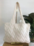 Momentlover Casual Weave Solid Color Bags Accessories
